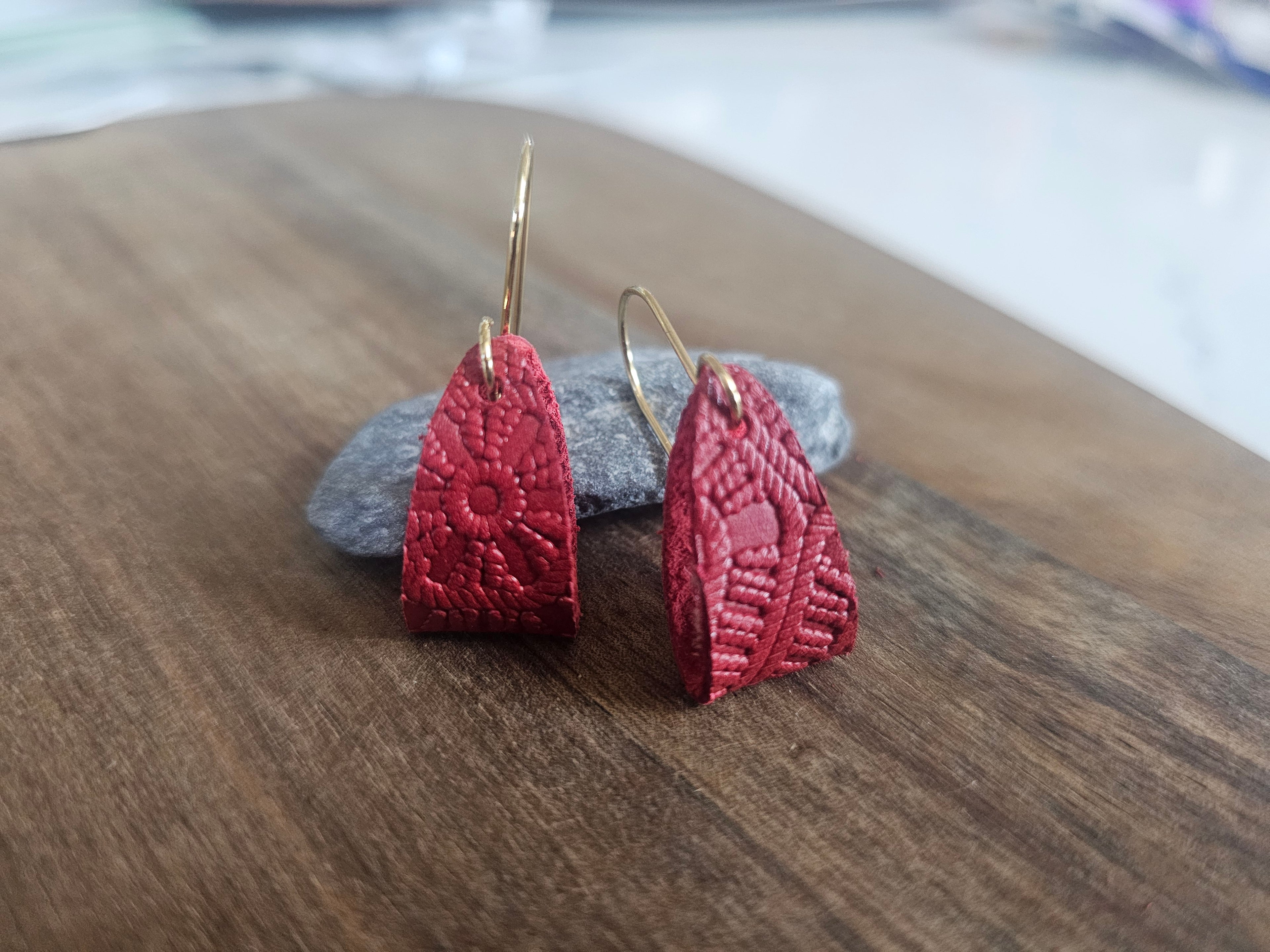 Single Tone Leather Dangle|Inked Collection| Juniper Skies