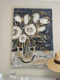 White Flowers Painting| Melanie Blackerby