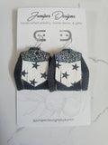Layered Leather Jacket Dangle| Inked Collection| Juniper Skies