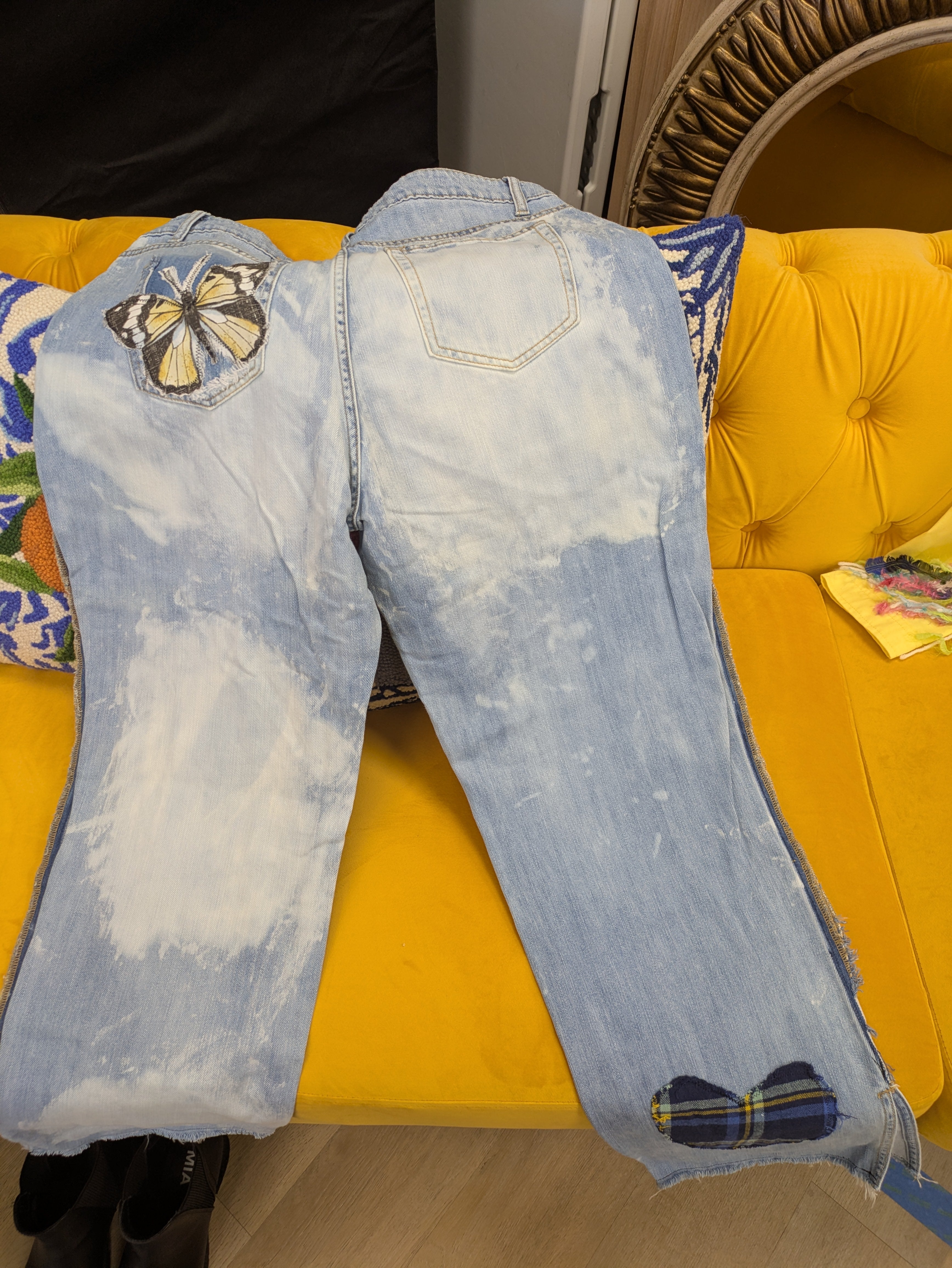'Only Love' women's Zenana upcycled jeans