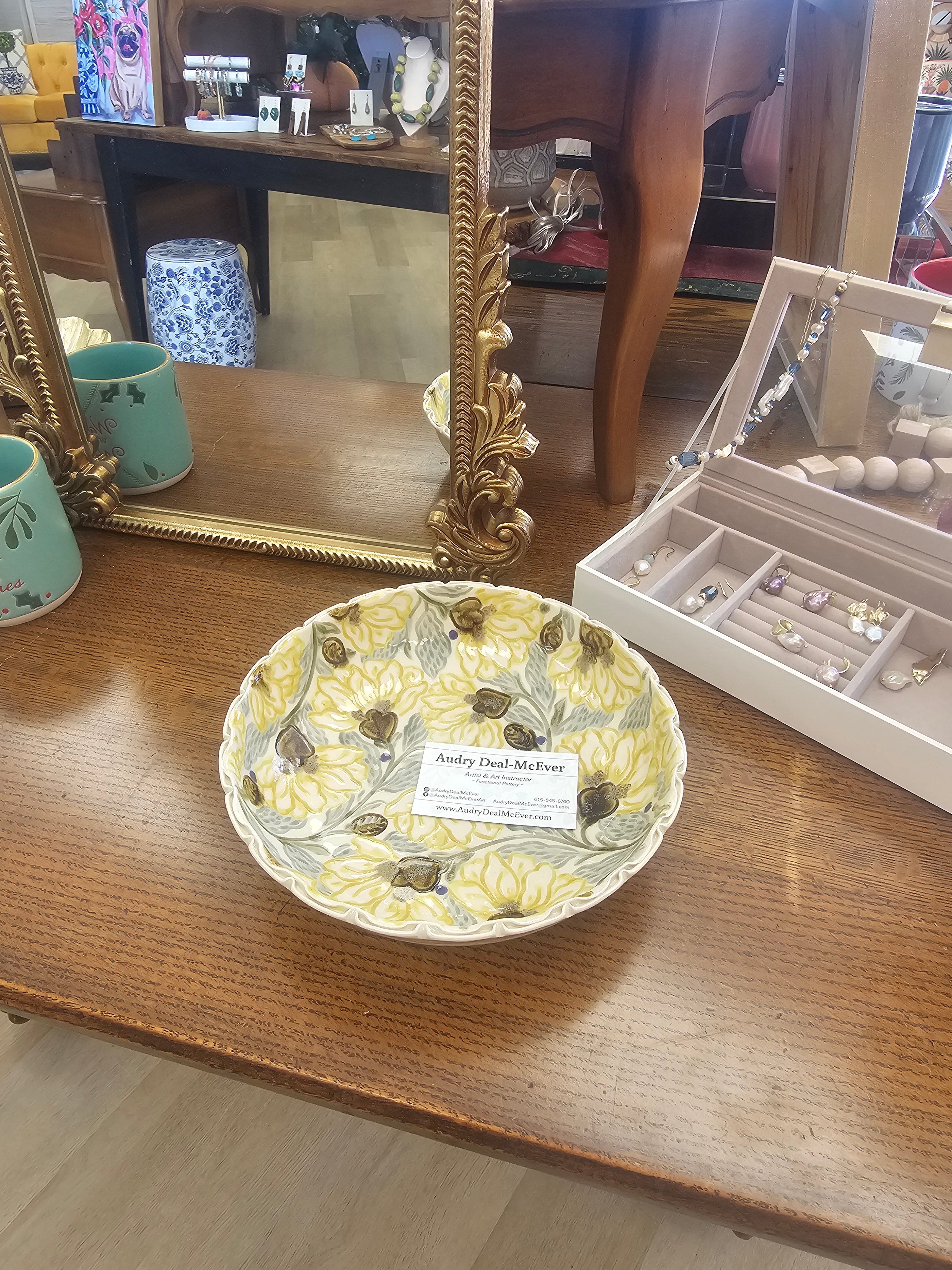 Hand-Crafted Serving Bowl