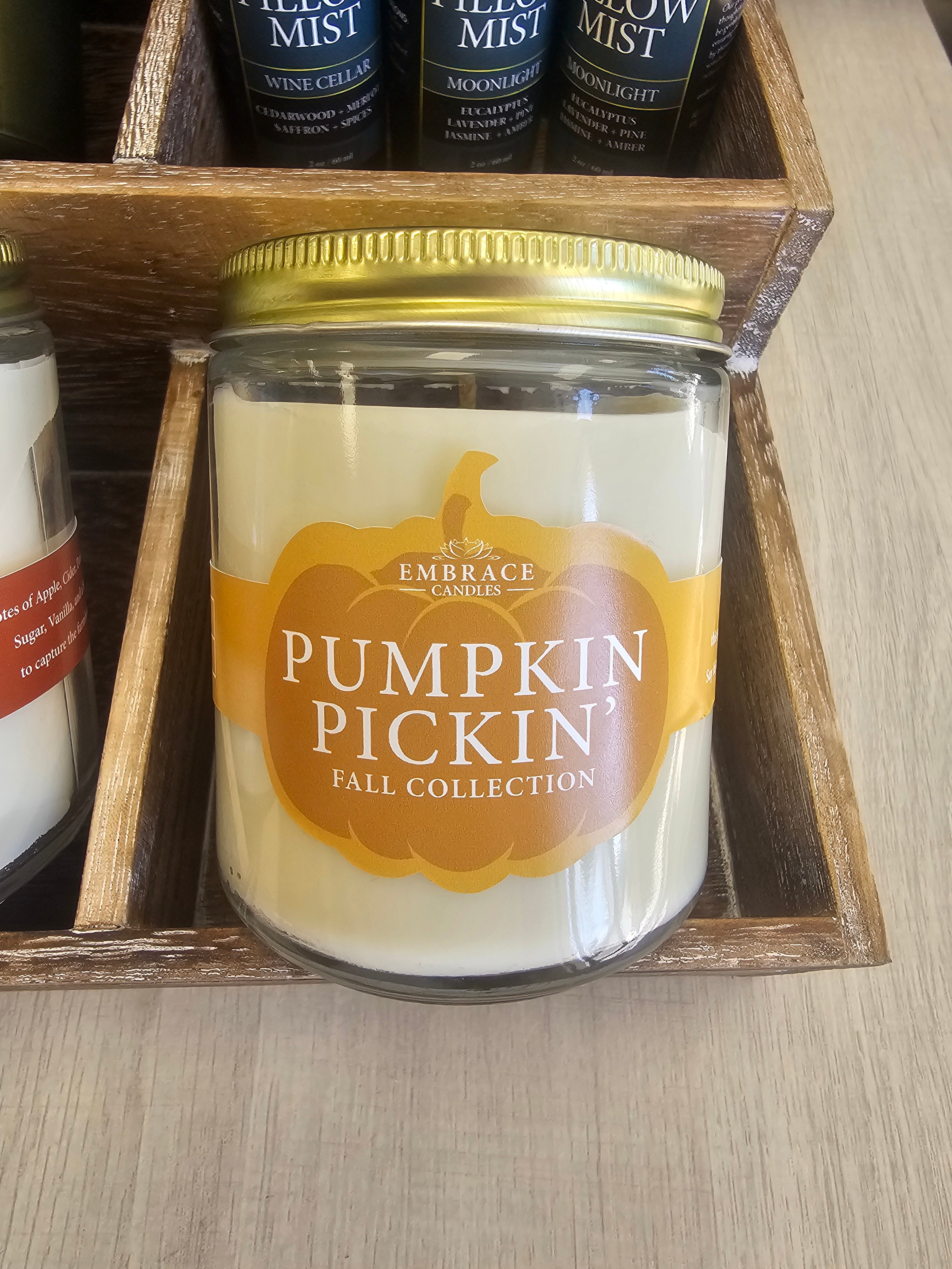 Embrace Candles - Jars with Gold Tops