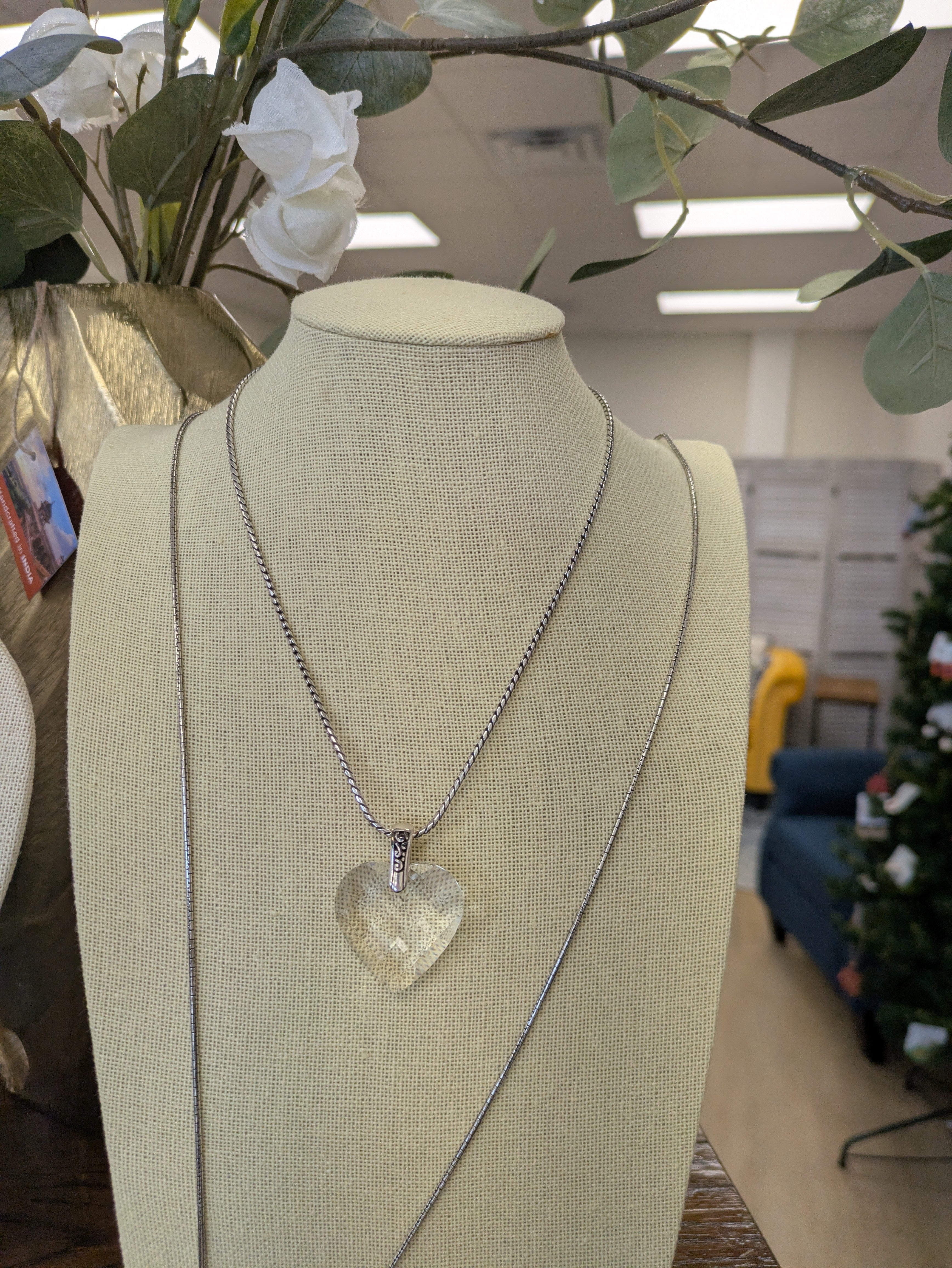 Brighton crystal heart necklace
