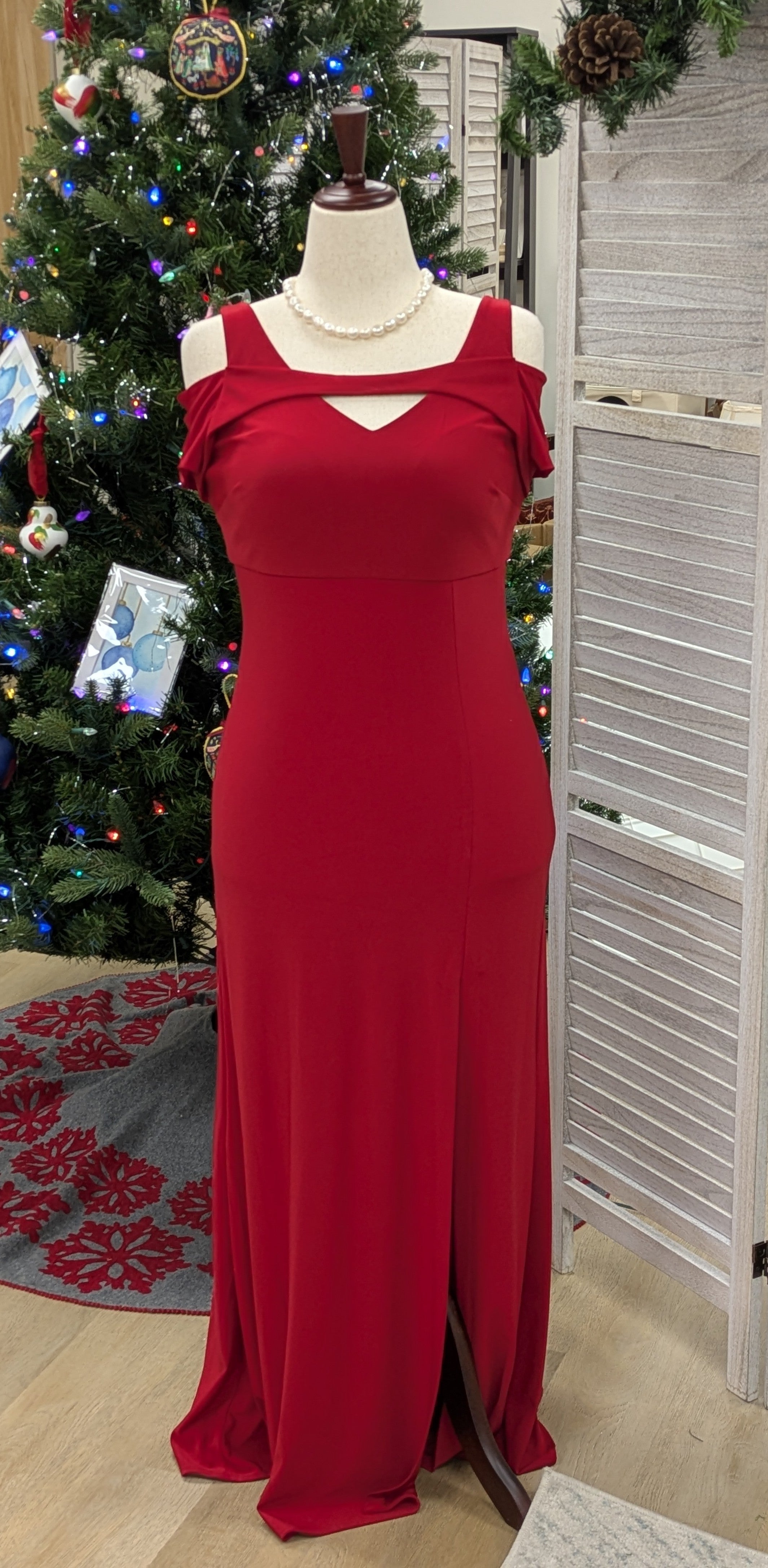 Nightway Red maxi dress