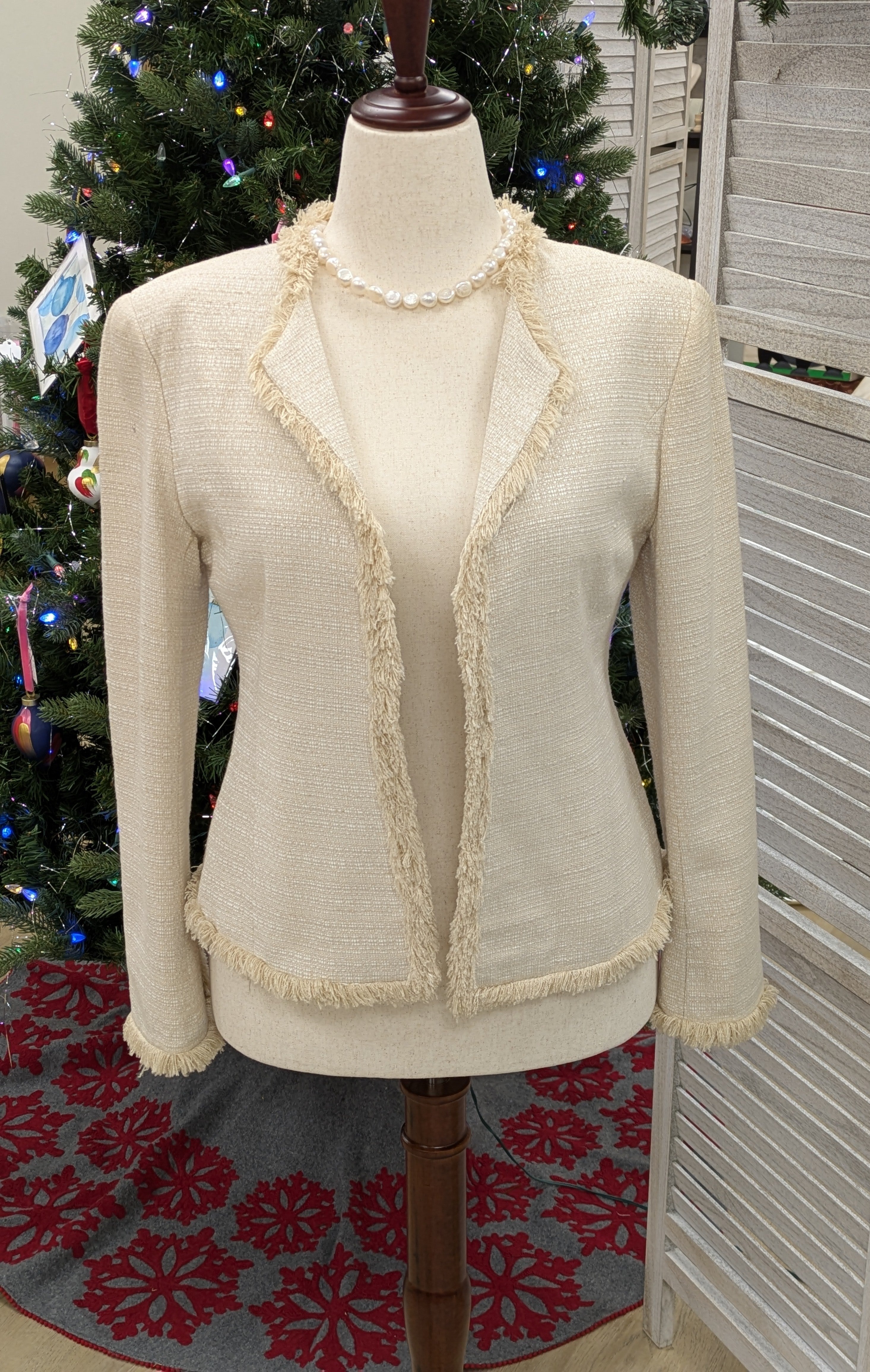 Cream tweed jacket