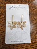 Handmade Earrings -  Sand flower design -Unique Artisan Jewelry | Juniper Skies