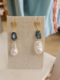 Three Tiered Pearl Dangle| Stillwater Collection