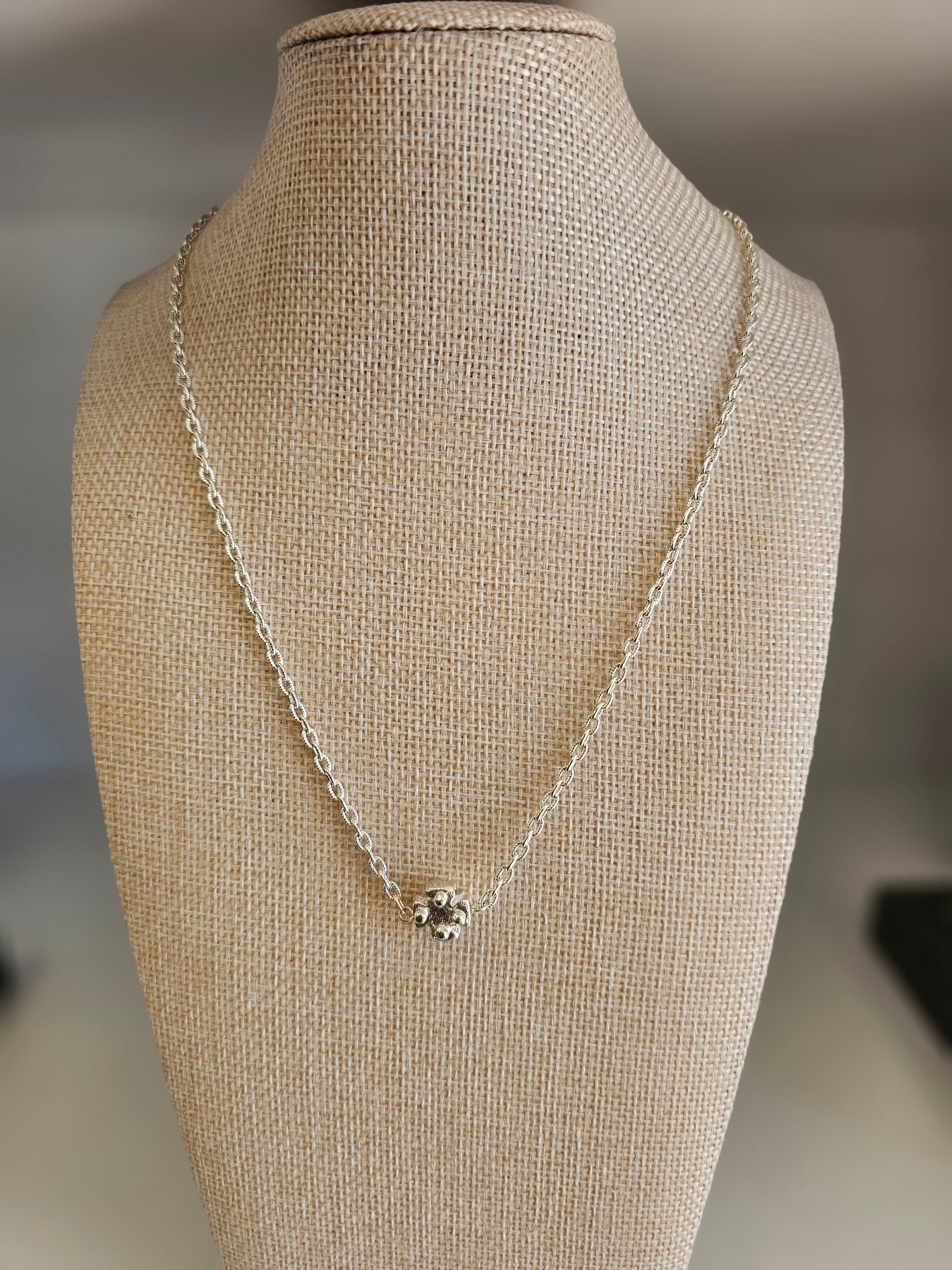 Dainty Maltese Cross Necklace – Silver