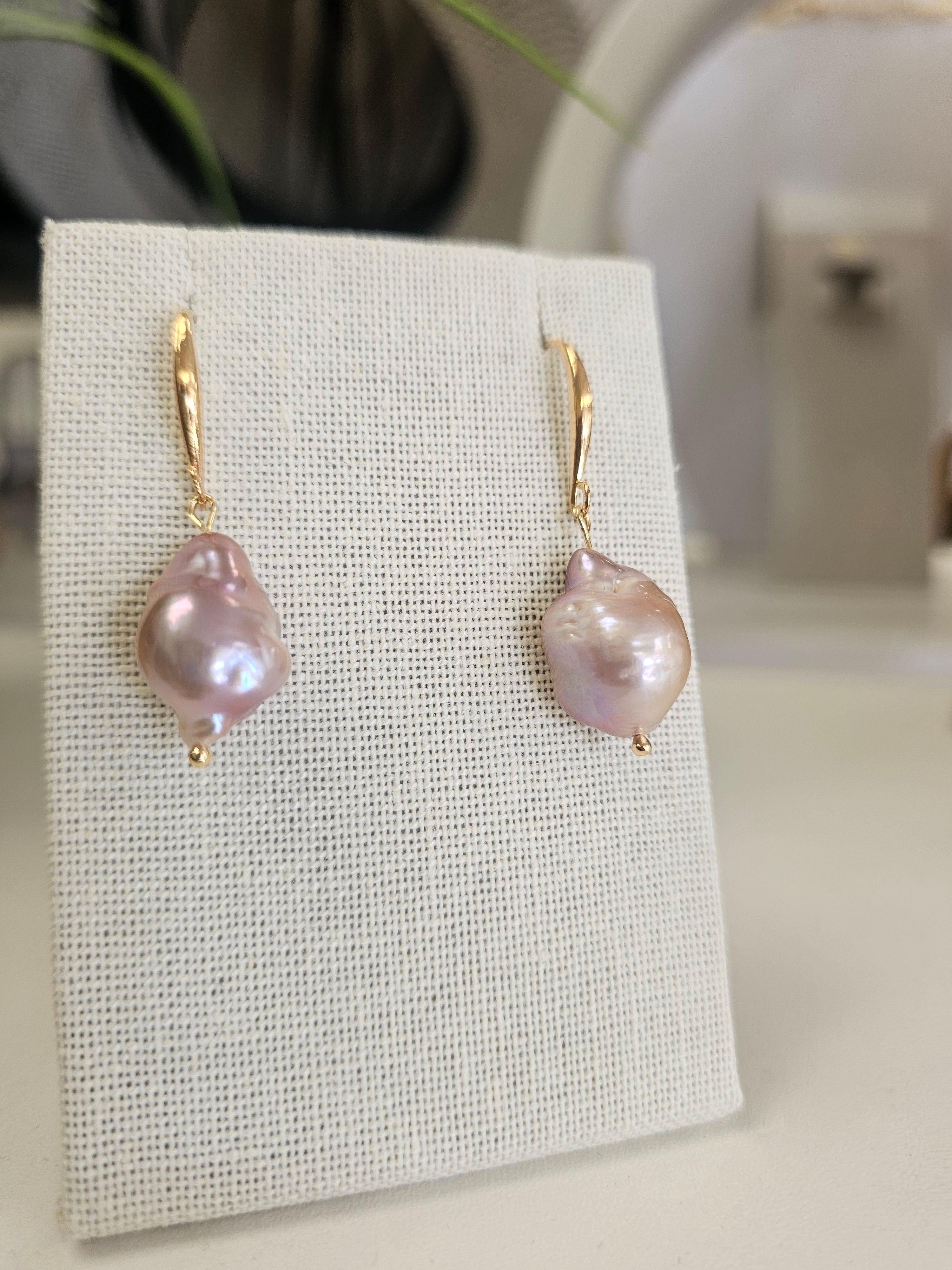 Purple Pearl Drop Dangles| Stillwater Collection