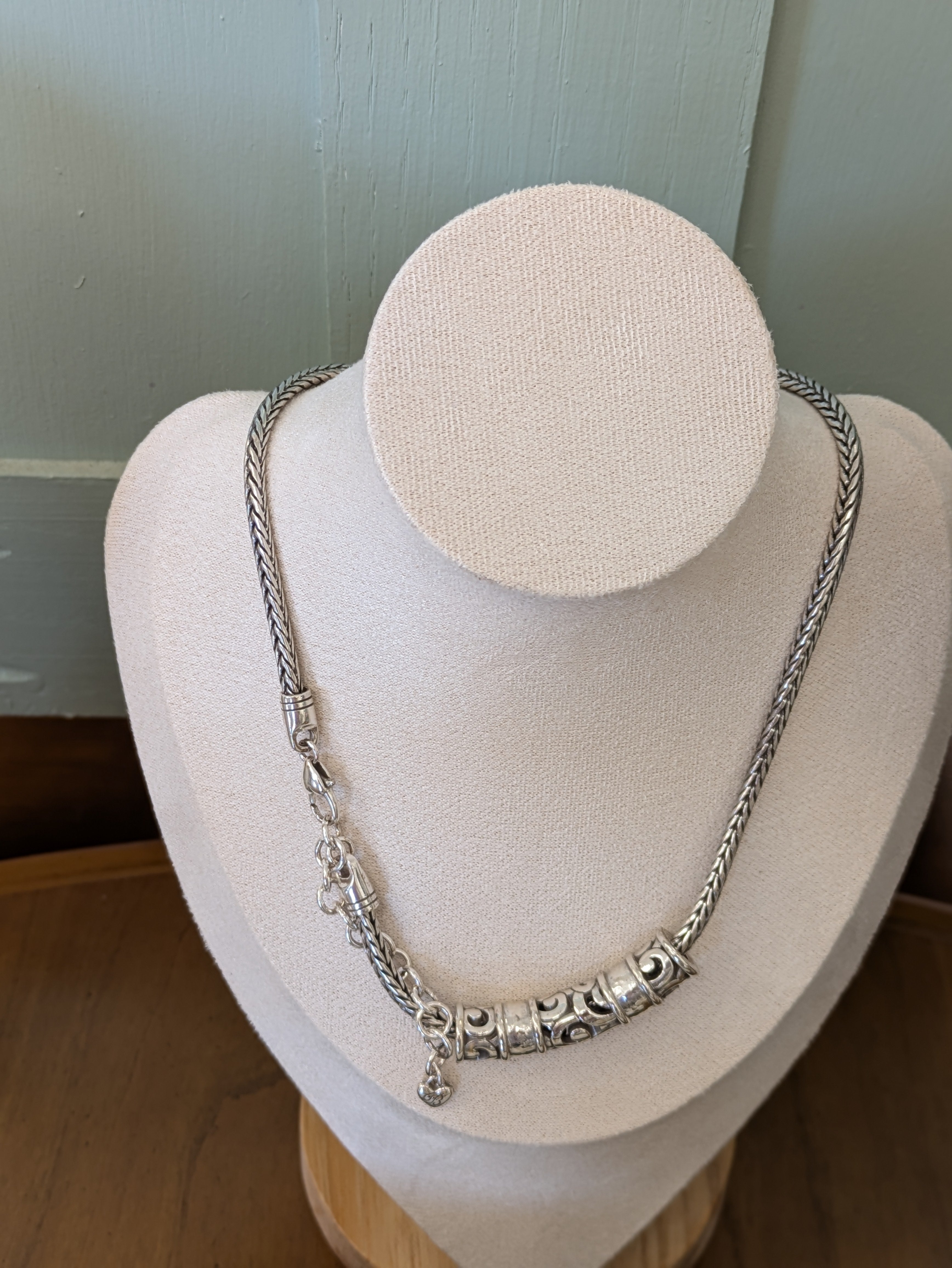 Brighton black and silver necklace