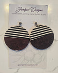 Wood & Acrylic Statement Dangle| Natural Muse Collection| Juniper Skies