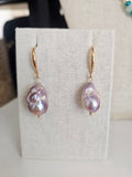 Purple Pearl Drop Dangles| Stillwater Collection