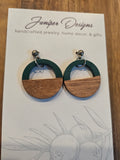 Half Moon Arc Wood & Acrylic Dangle| Natural Muse Collection| Juniper Skies