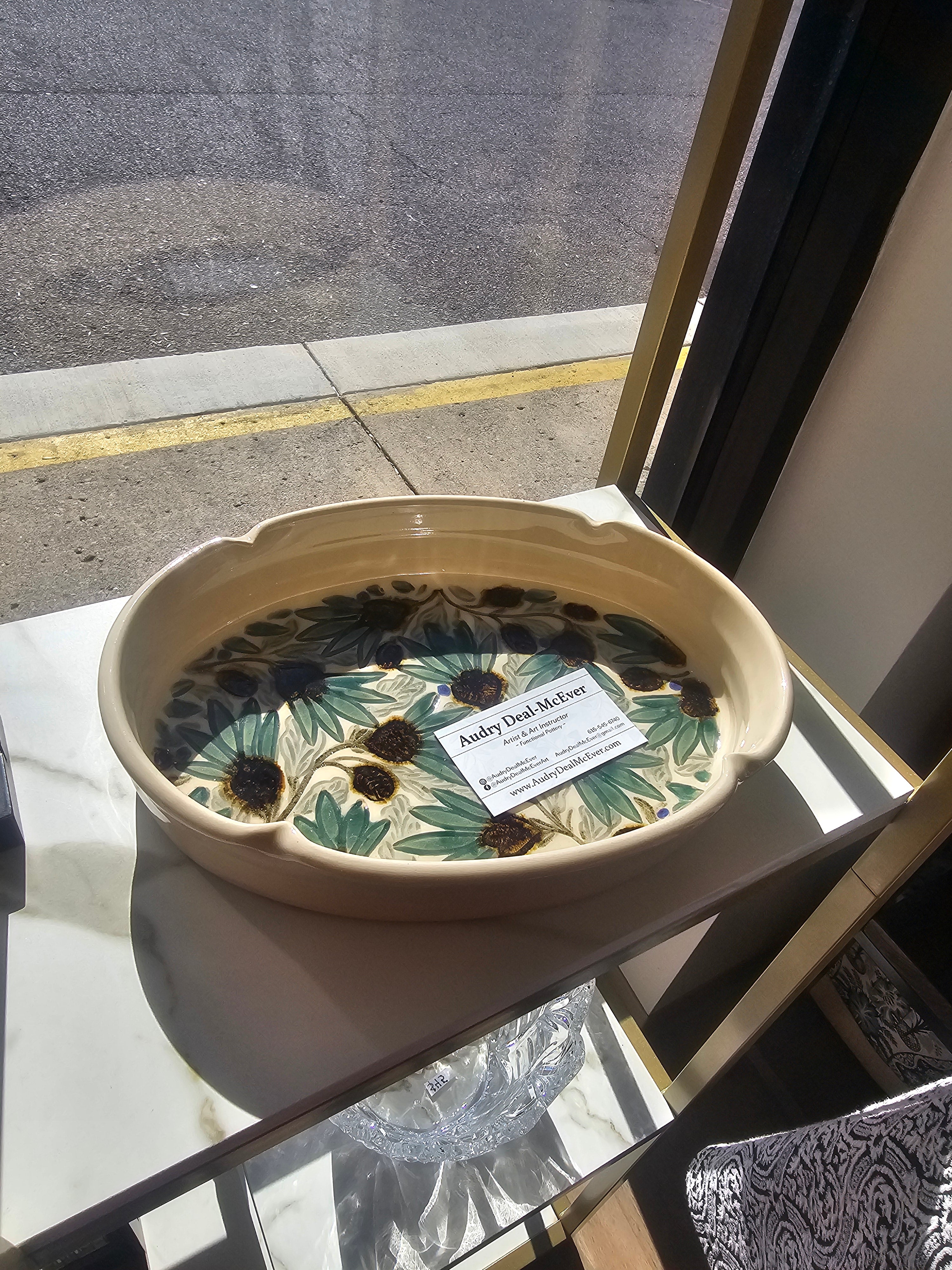 Hand-Crafted Oval Serving Dish