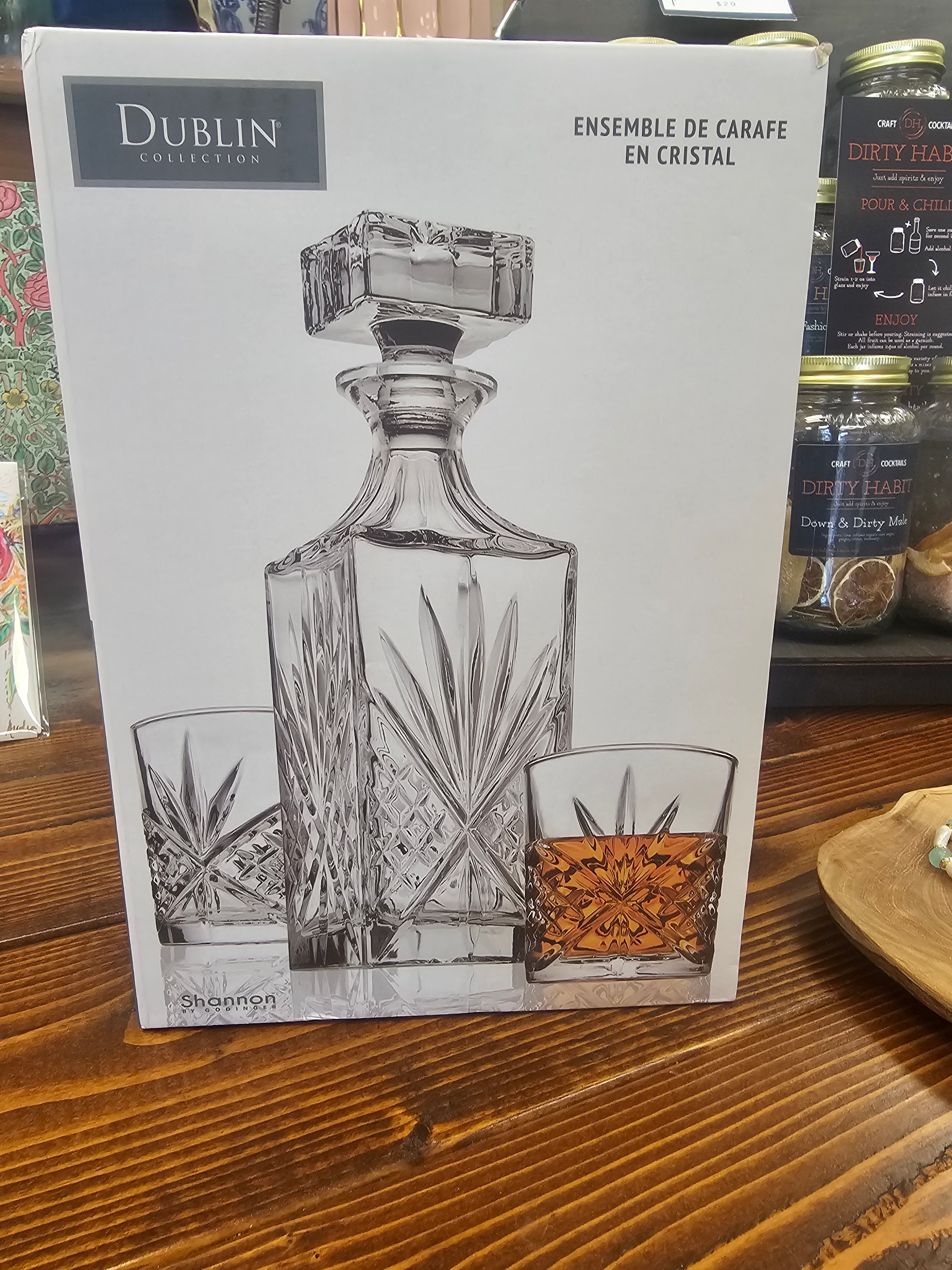 3-piece Whiskey Decanter Set| Dublin