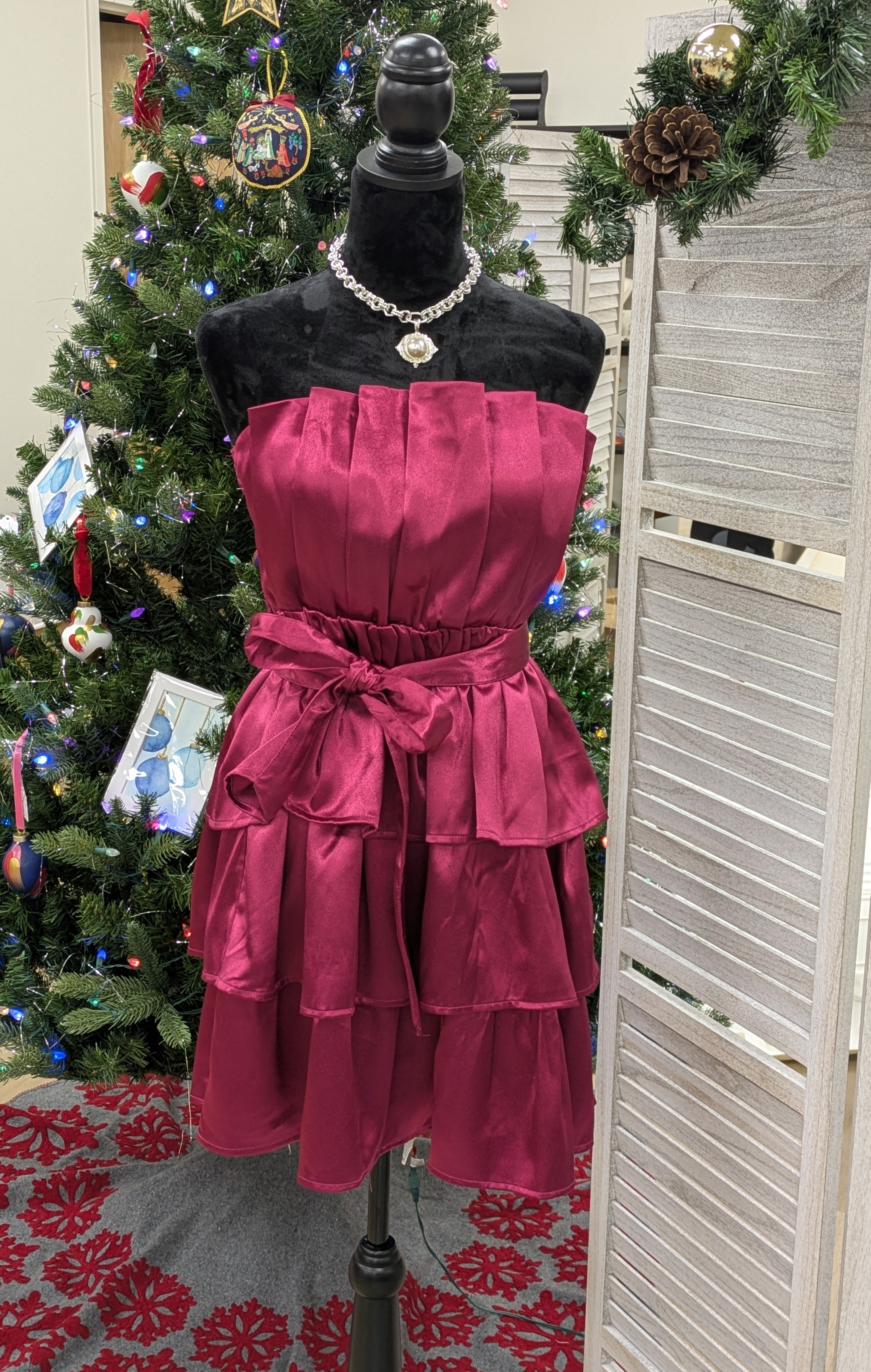 Fuschia party dress
