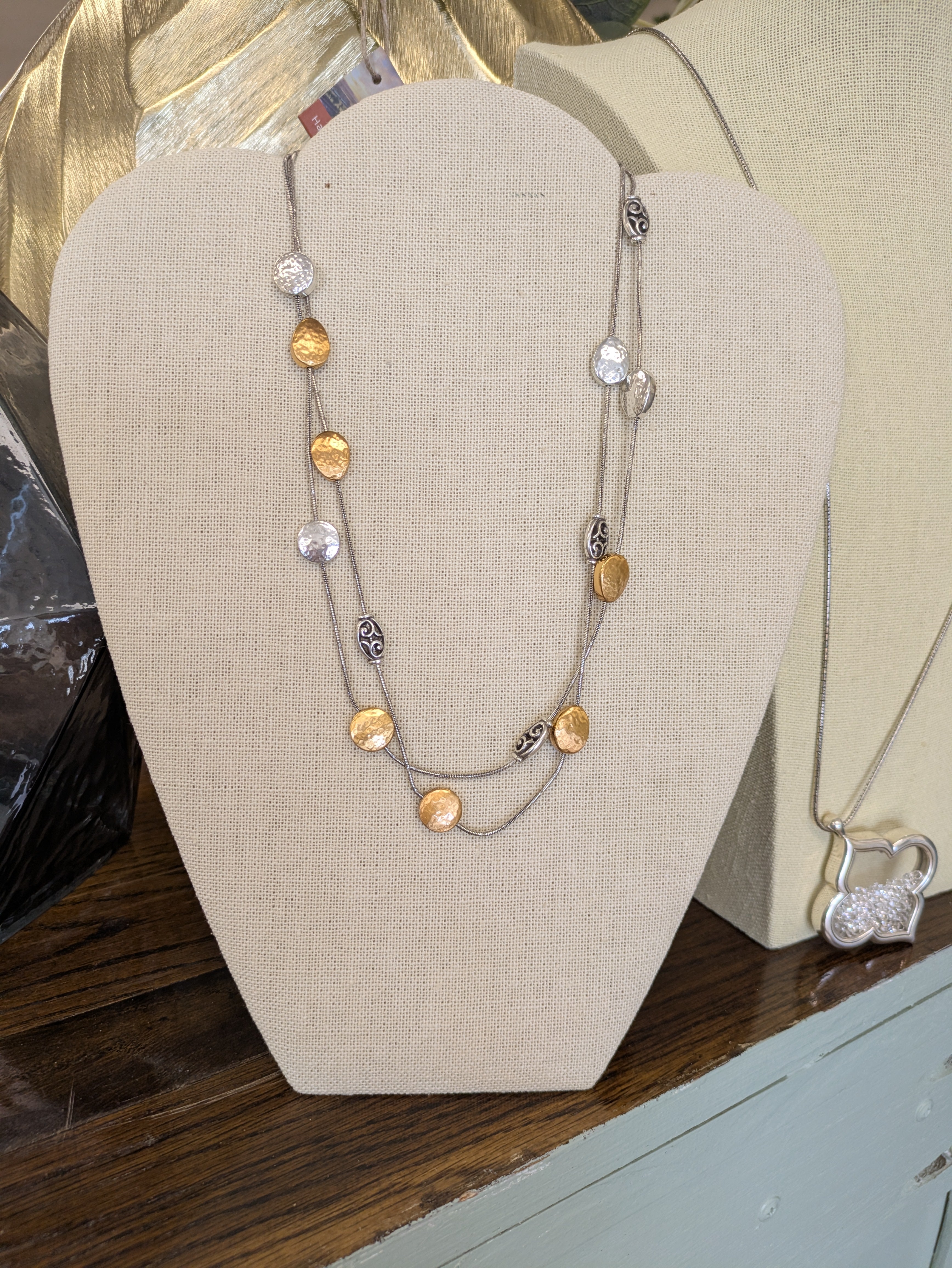 Brighton gold and silver necklace