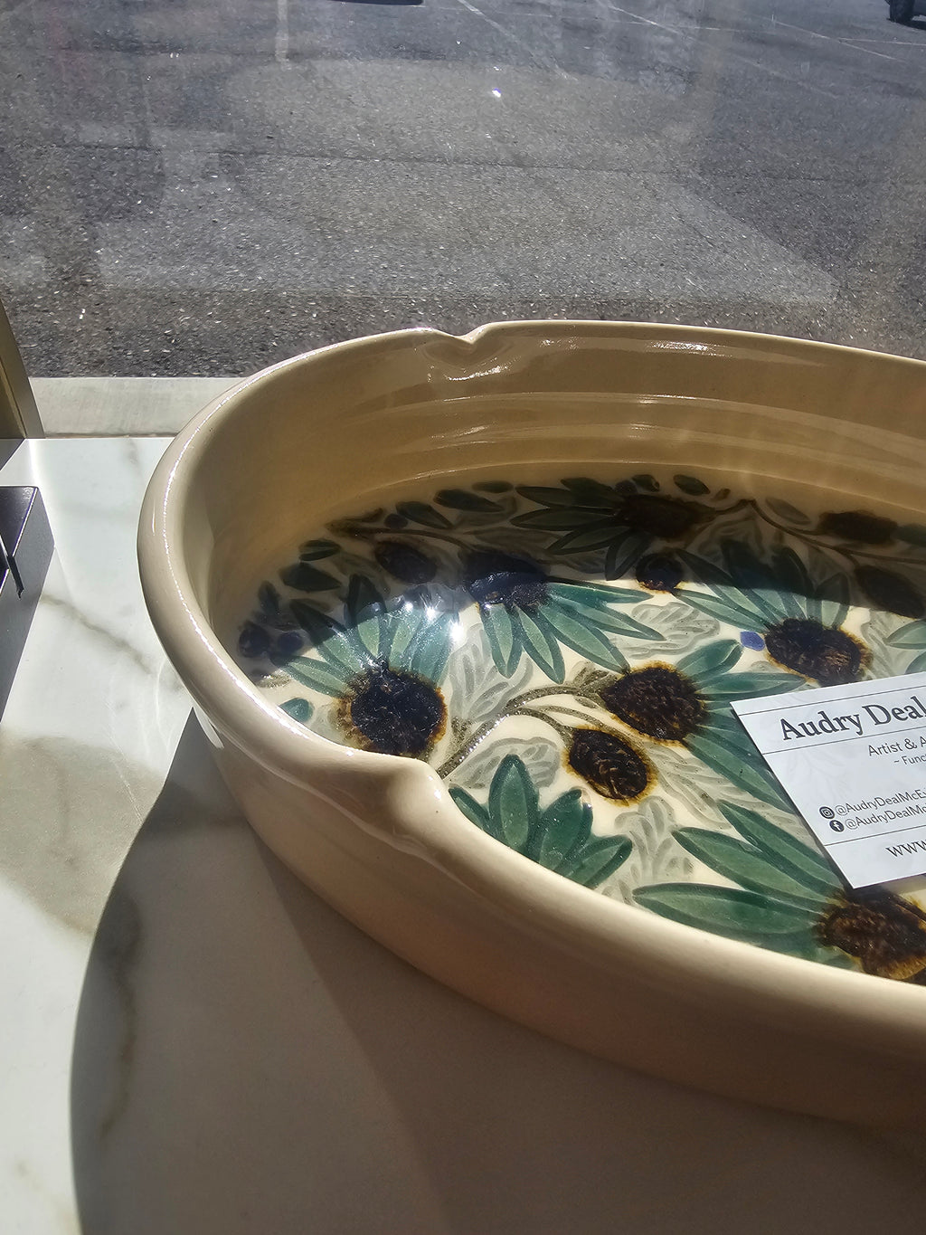 Hand-Crafted Oval Serving Dish