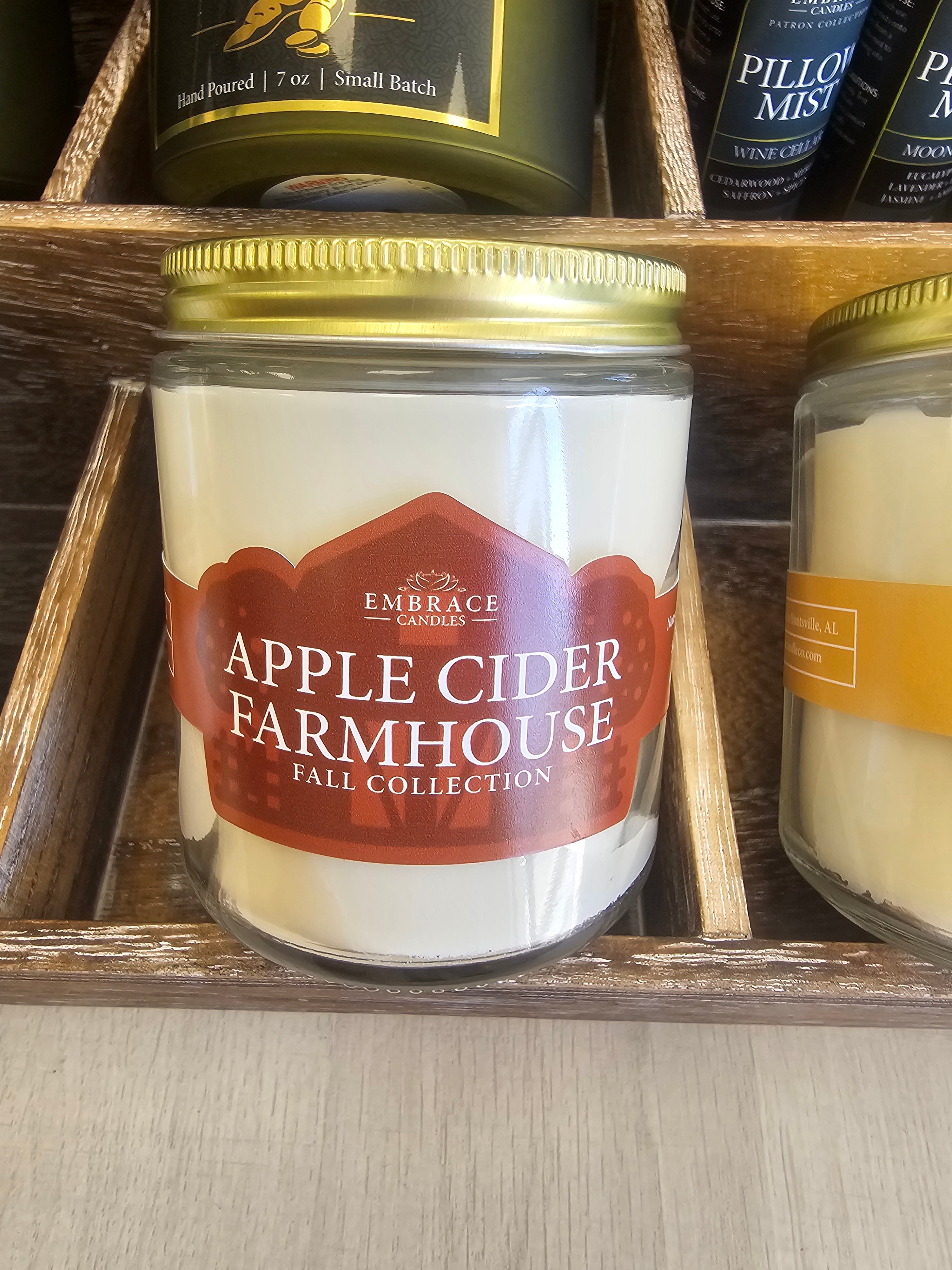 Embrace Candles - Jars with Gold Tops