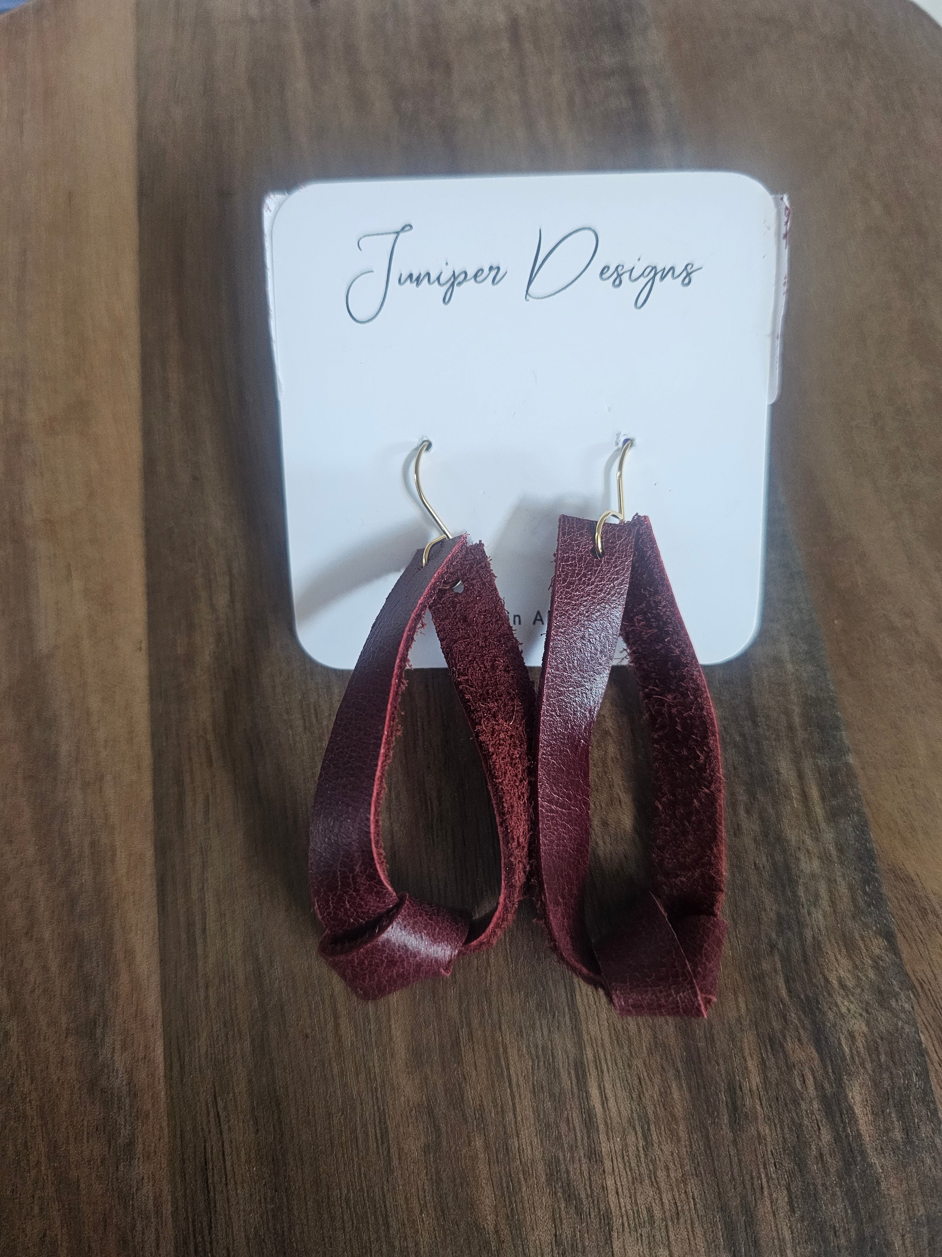 Knot Leather Dangle|Inked Collection| Juniper Skies