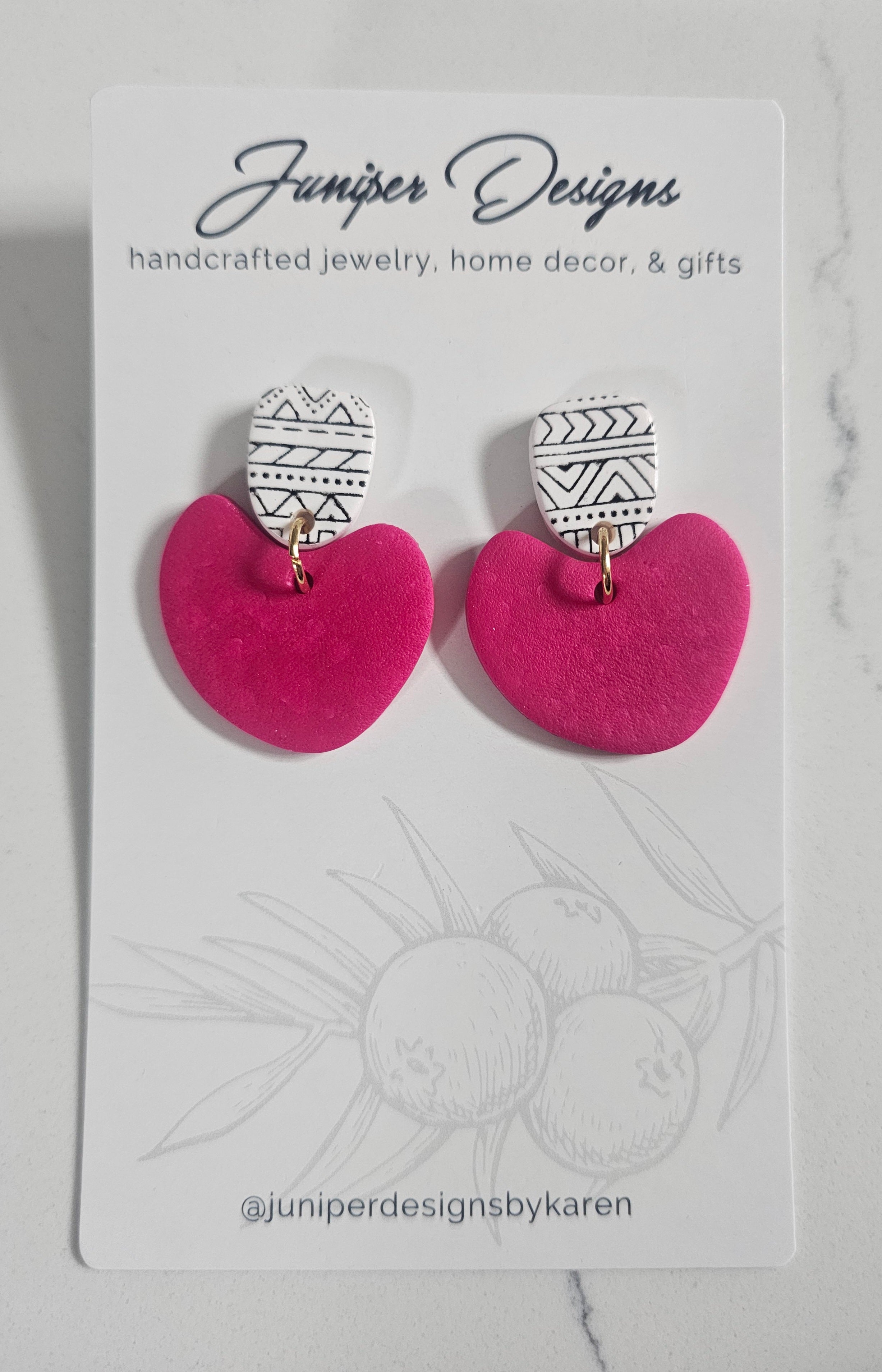 Geometric Post Dangle| Pinky Promise Collection| Juniper Skies