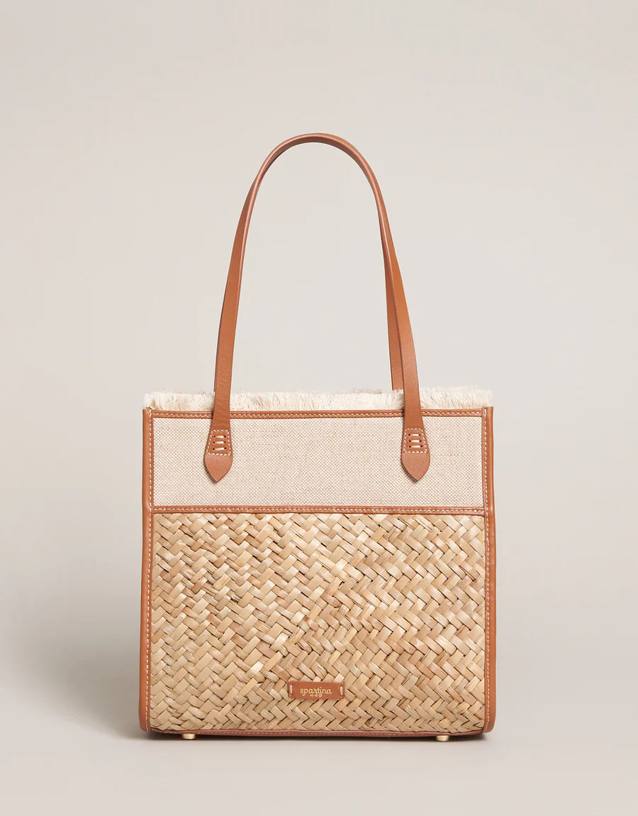 Straw Pineapple Box Tote