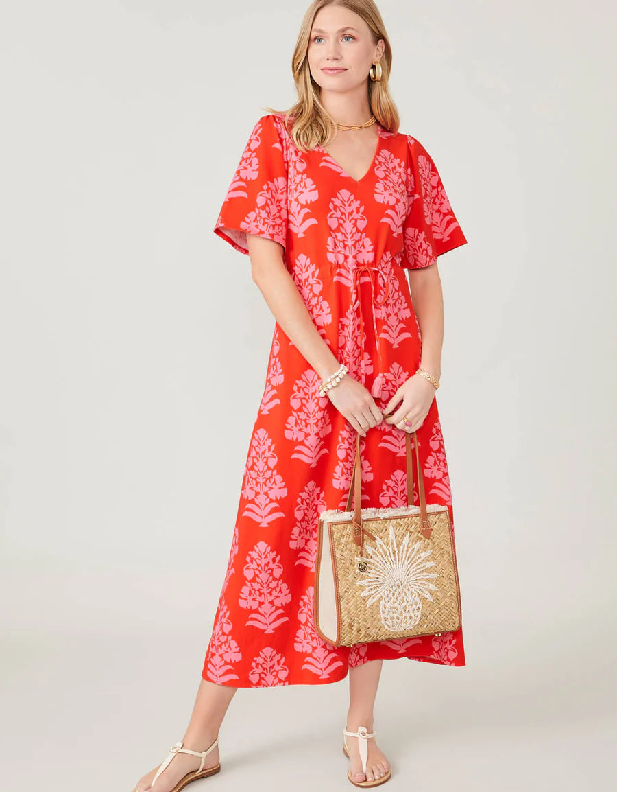 Straw Pineapple Box Tote