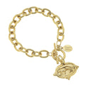 Tiger Intaglio Bracelet| Susan Shaw| Gold