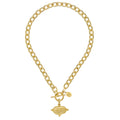 Tiger Toggle Necklace| Susan Shaw| Gold