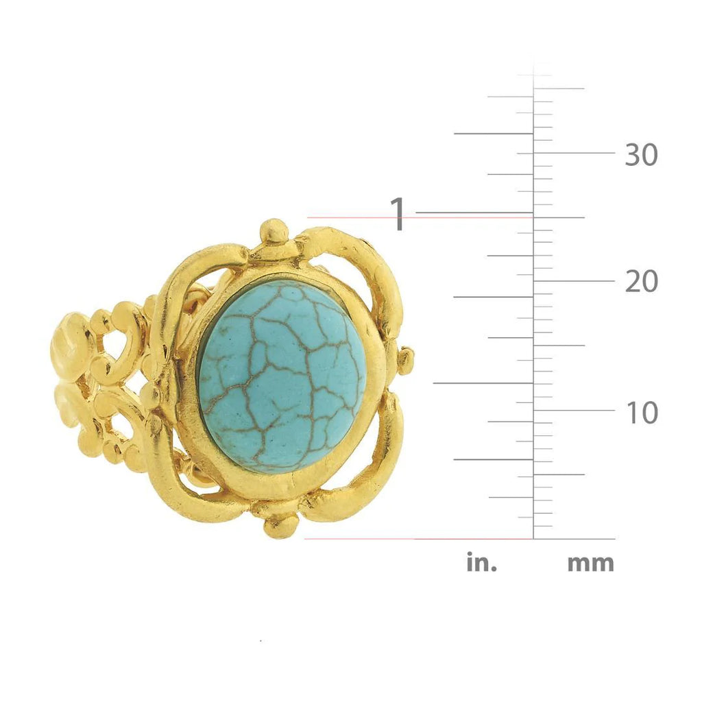Turquoise Scroll Ring
