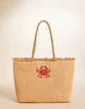 Woven Straw Tote| Spartina 449| Hamilton Crab